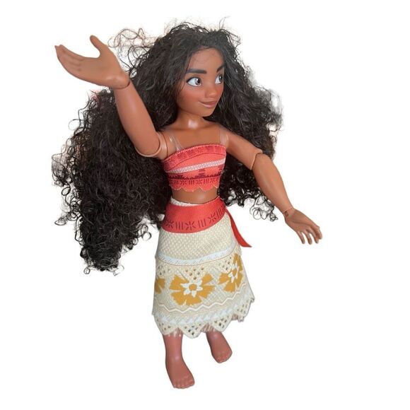 Disney Moana Doll, 10 1/2", Red & Yellow - Picture 5 of 14